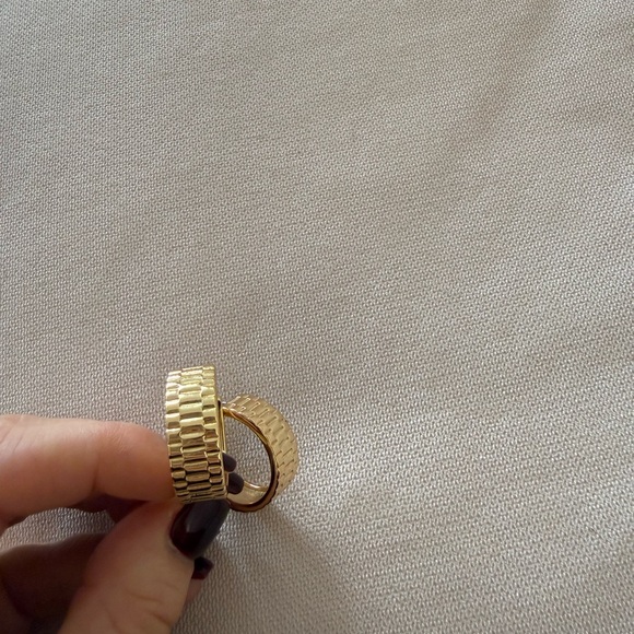 Luv Aj Time Piece Hoop Earrings - Picture 3 of 3